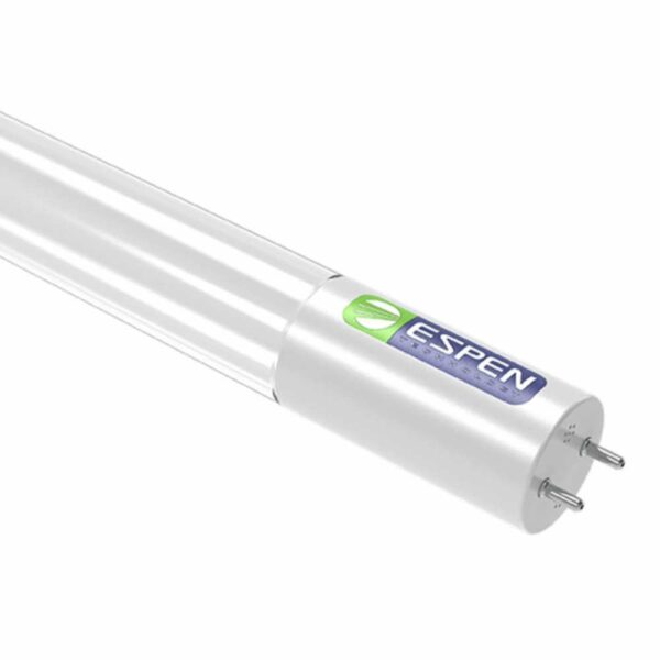 Espen Commercial Grade LED L48T8/850/10G-ID DE (SET OF 25 PER BOX) tube on a white background.