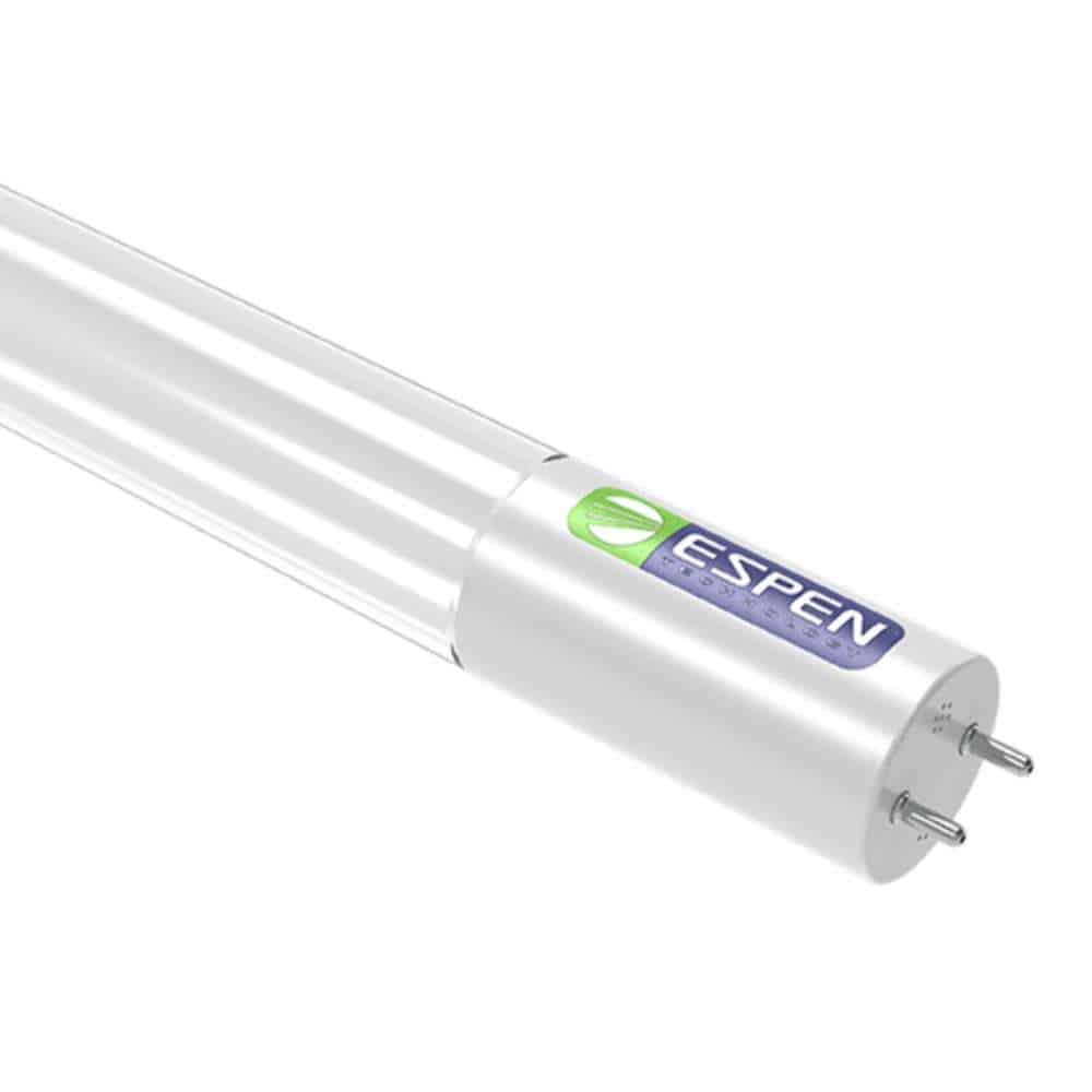 Espen Commercial Grade LED L48T8/850/10G-ID DE (SET OF 25 PER BOX) tube on a white background.