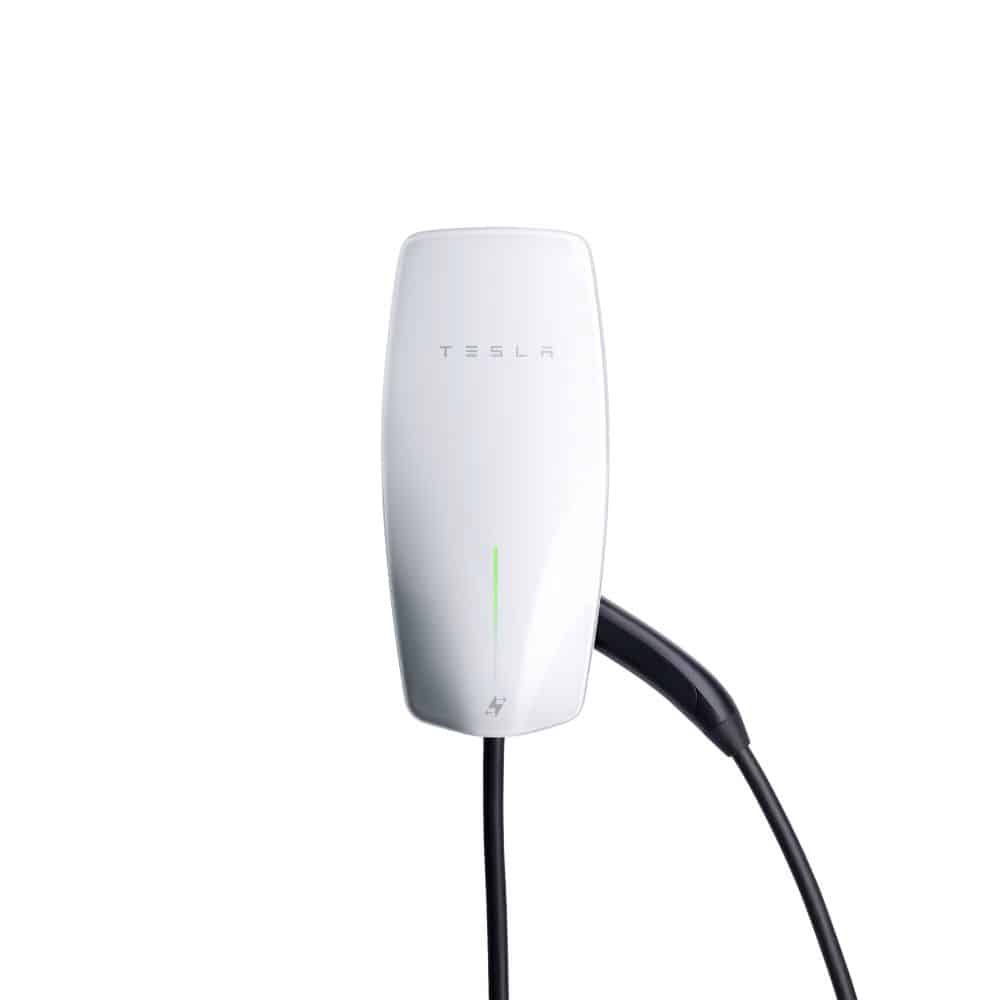 White Tesla Universal Wall Connector